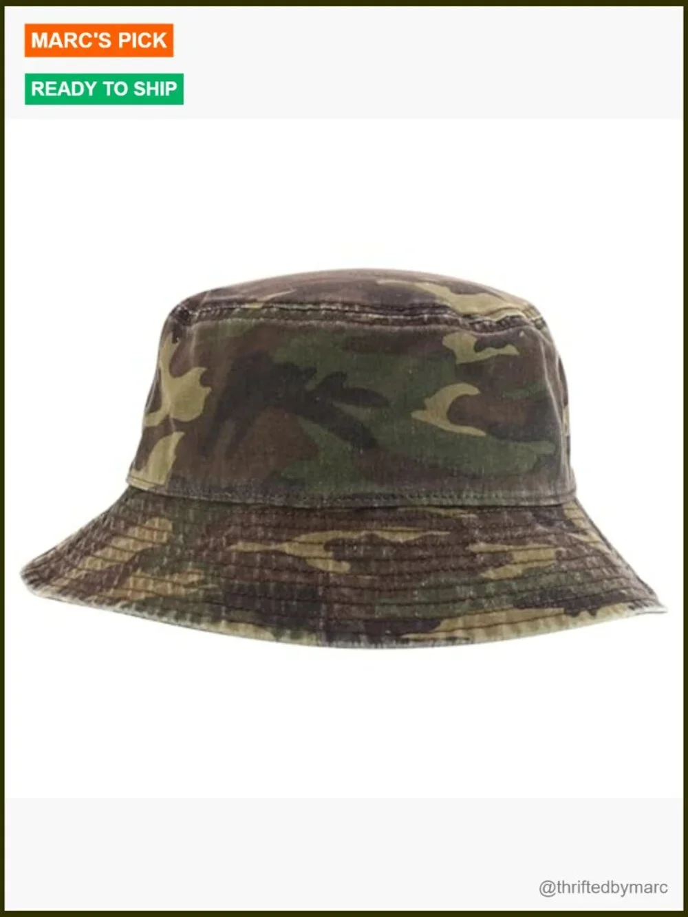 Garment Washed Cotton Bucket Hat - Packable & Breathable
